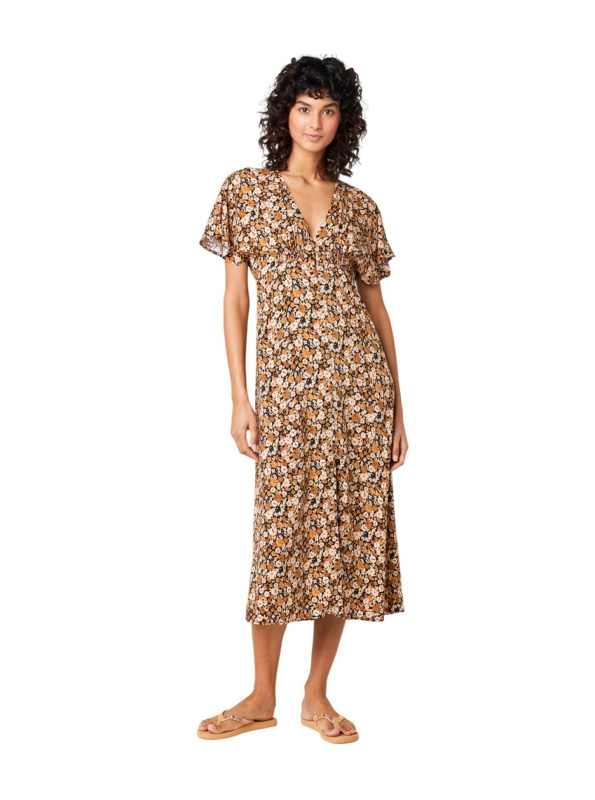 Rip curl dámské maxi šaty Sea Of Dreams Brown | Hnědá | Velikost S