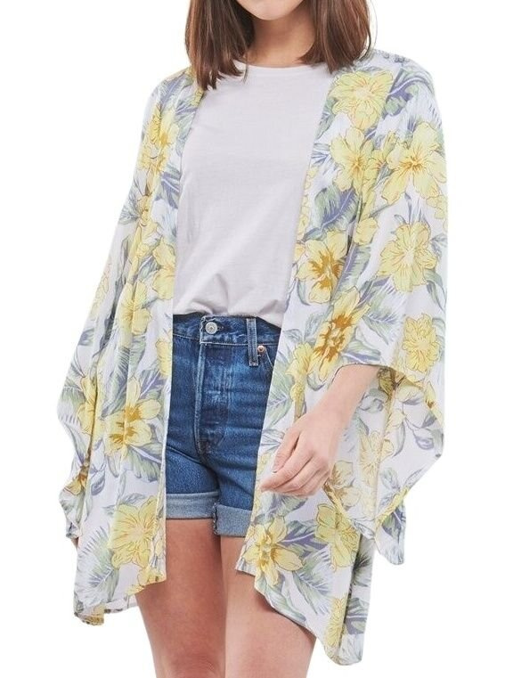 Rip curl dámské kimono Always Summer Kimono White | Bílá | Velikost S