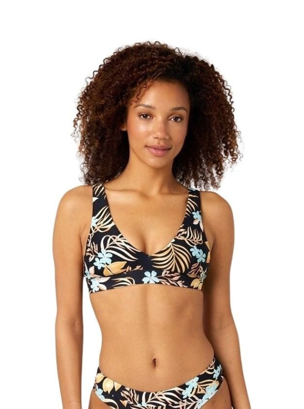 Rip curl dámský horní díl plavek Sundance Adjustable Halter Black | Černá | Velikost XL