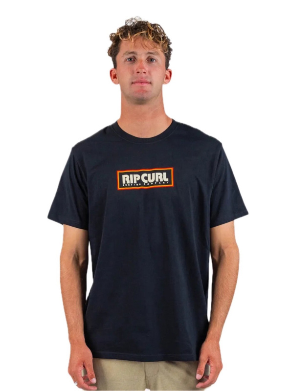 Rip curl pánské tričko Big Mumma Icon Black | Černá | Velikost M | 100% bavlna