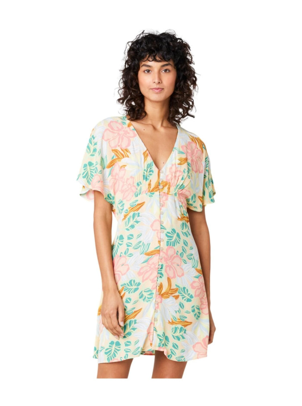 Rip curl dámské mini šaty Follow The Sun Light Orange | Oranžová | Velikost S