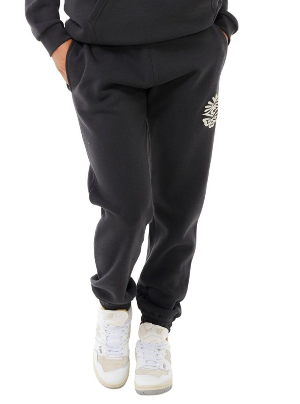 Rip curl unisex tepláky Icons Of Surf Track Washed Black | Černá | Velikost M