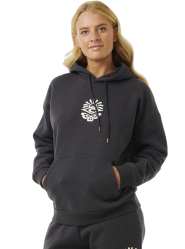 Rip curl dámská mikina Icons Of Surf Heritage Washed Black | Černá | Velikost S