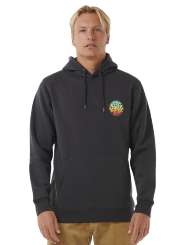 Rip curl pánská mikina Wetsuit Icon Washed Black | Černá | Velikost XL