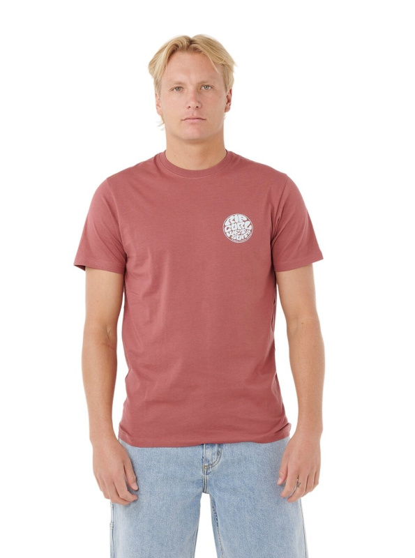 Rip curl pánské tričko Wettie Icon Apple Butter | Červená | Velikost XL