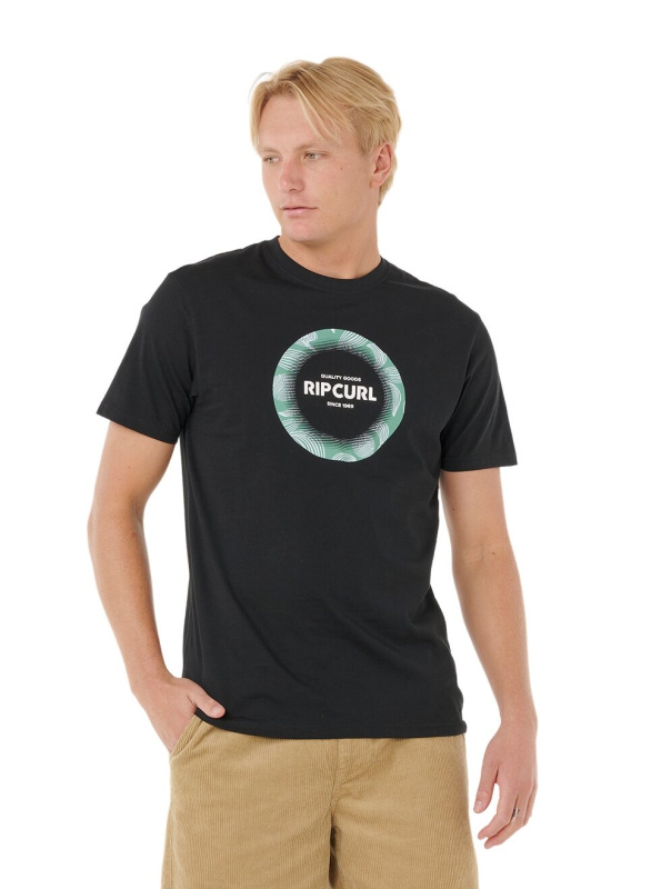 Rip curl pánské tričko Filter Black | Černá | Velikost XL