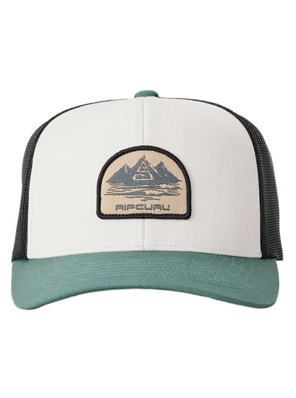 Rip curl kšiltovka Custom Curve Trucker Bone / Aloe | Černá | Velikost One Size | 100% bavlna