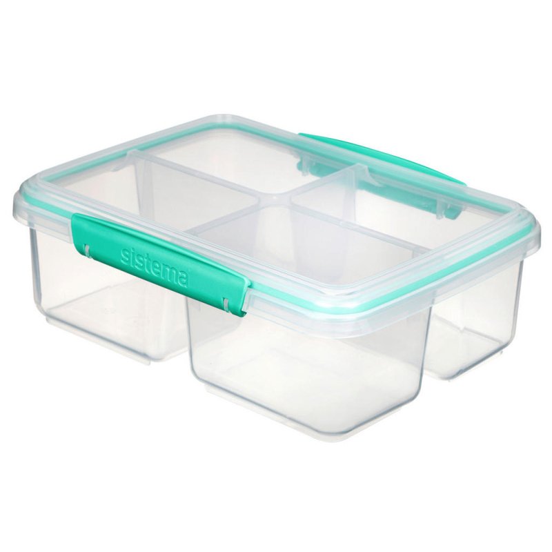 Sistema Dělený svačinový box To Go Quad Split 1,7 l, mátová