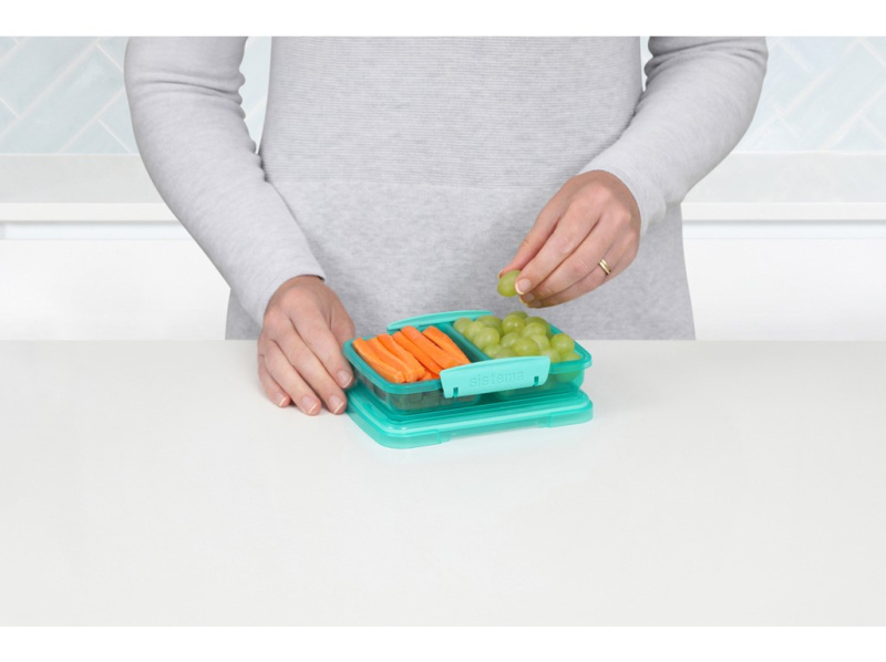 Sistema Lunch krabička se 2 oddíly 350 ml mix