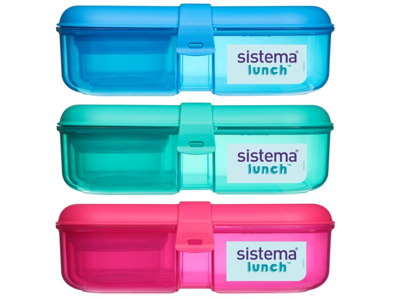 Sistema Lunch 3 komorová krabička s miskou 1,1 l mix