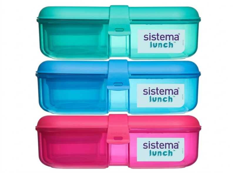 Sistema Lunch 3 komorová krabička s miskou 1,1 l mix