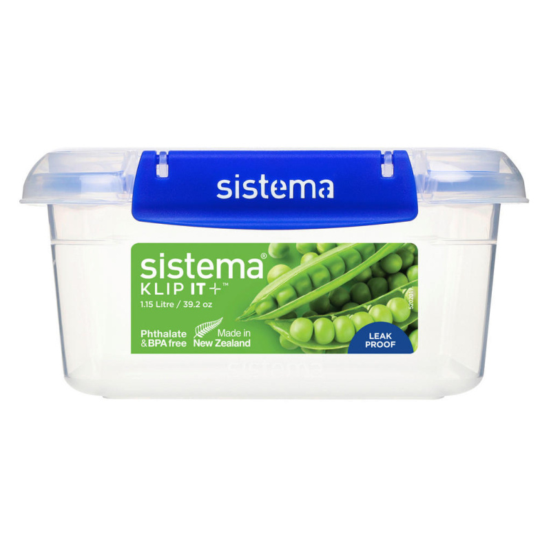 SISTEMA Klip It Plus Krabička na potraviny 2 klipy 1,15 l