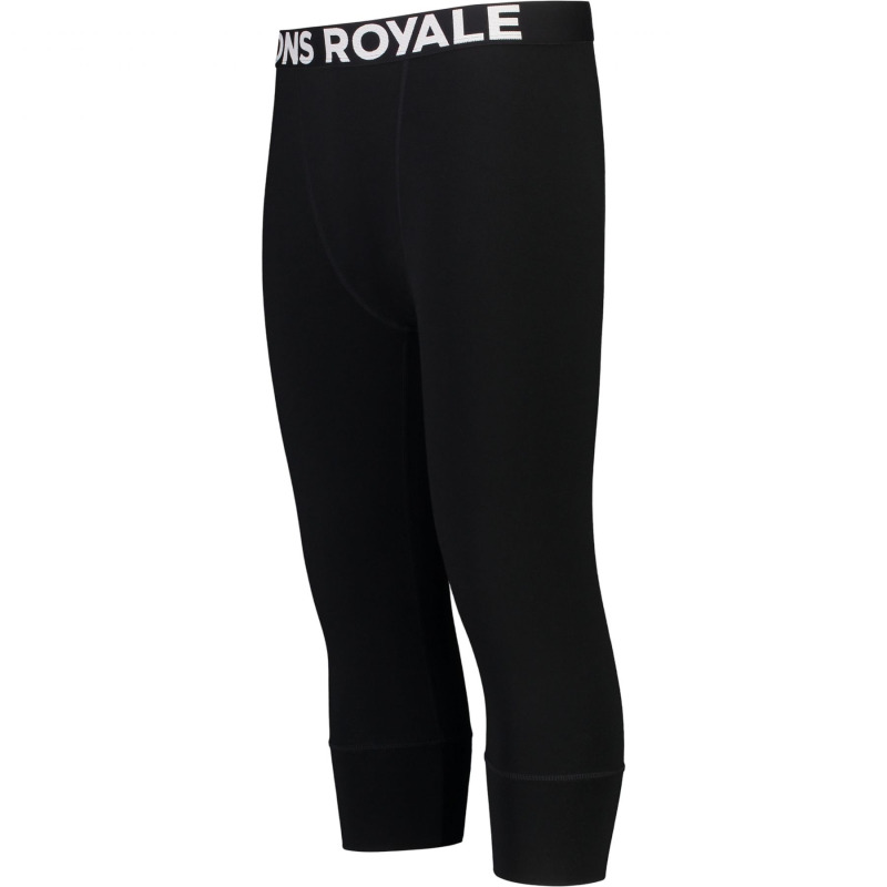 Mons Royale Cascade Merino Base Layer 3/4, termo kalhoty, pánské, černé
