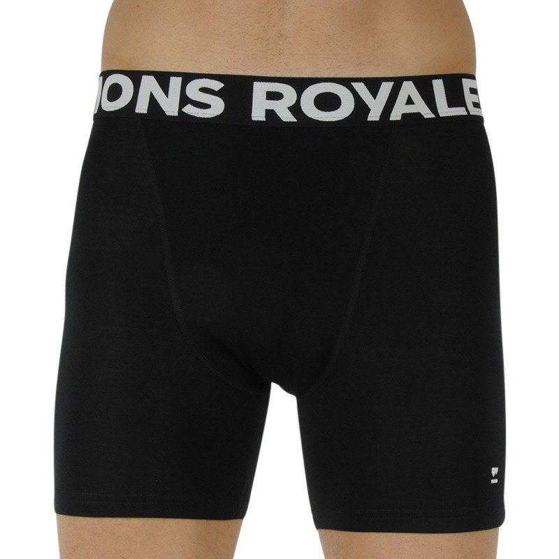 Pánské boxerky Mons Royale merino černé (100088-1169-001) M, trenky / trenýrky