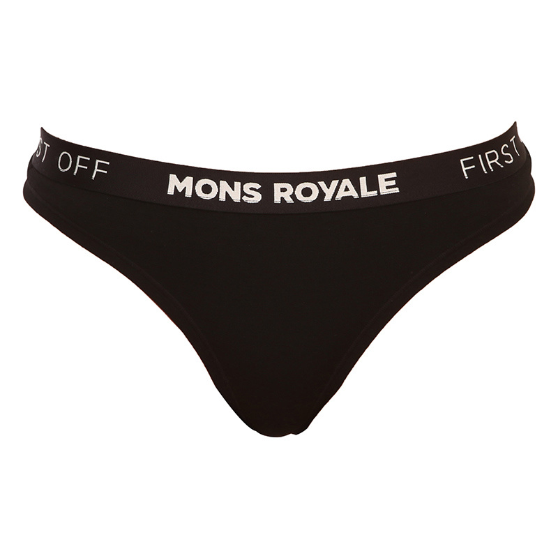 Dámská tanga Mons Royale merino černá (100311-1015-001) M