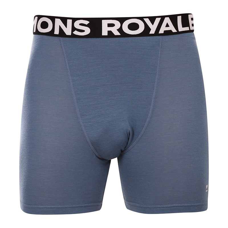 Pánské boxerky Mons Royale merino modré (100088-1169-376) M, trenky / trenýrky