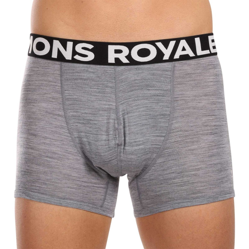 Pánské boxerky Mons Royale šedé (100087-2169-710) XXL, trenky / trenýrky