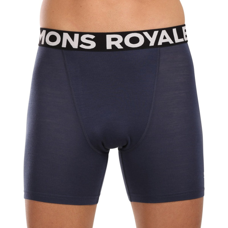 Pánské boxerky Mons Royale merino modré (100088-1169-568) M, trenky / trenýrky
