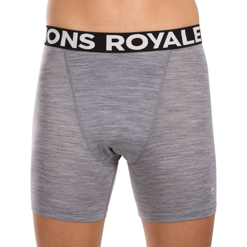 Pánské boxerky Mons Royale merino šedé (100088-2169-710) L, trenky / trenýrky