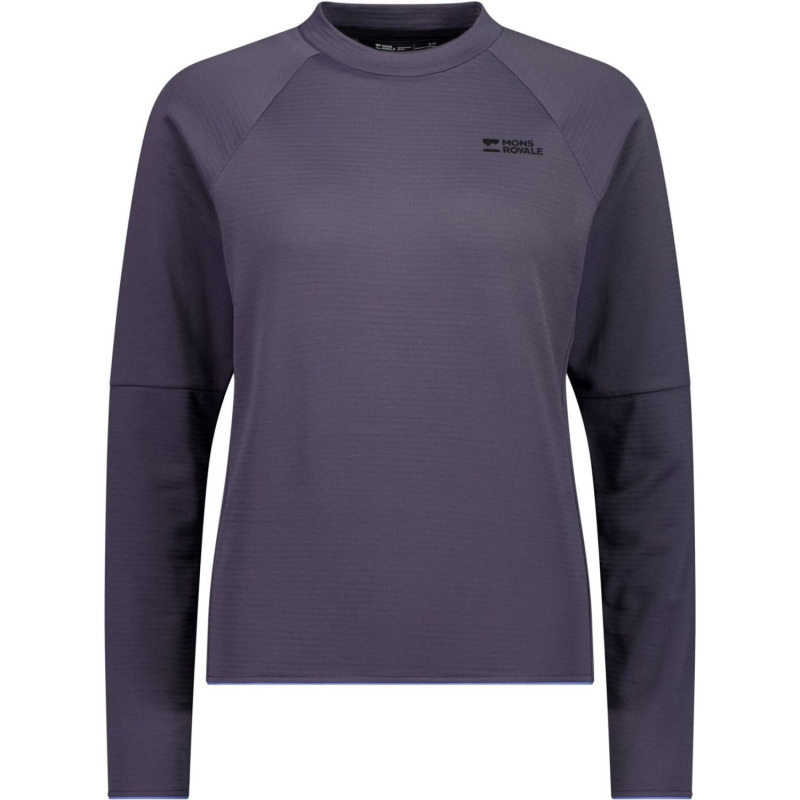 Mons Royale Quad Merino Fleece Pullover, fleecová mikina, dámská, fialová
