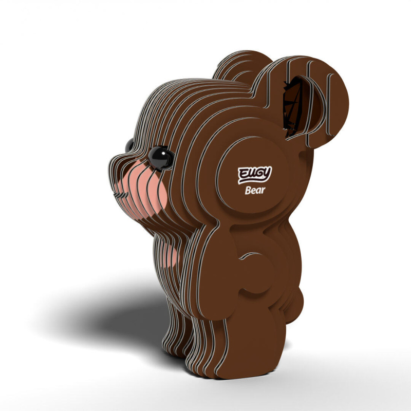 EUGY Medvěd grizzly 3D kartonová skládačka
