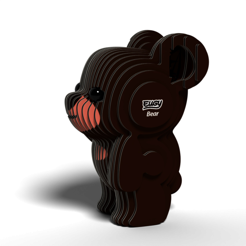 EUGY Medvěd grizzly 3D kartonová skládačka