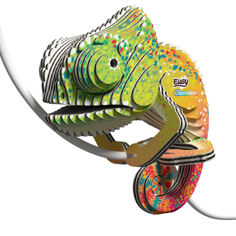 EUGY Chameleon 3D kartonová skládačka