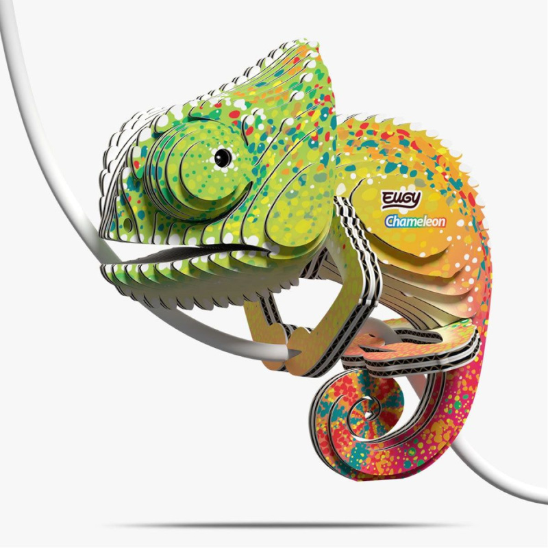 EUGY Chameleon 3D kartonová skládačka
