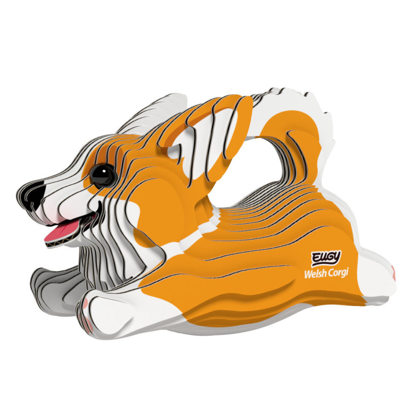 EUGY Pes Welsh Corgi 3D kartonová skládačka