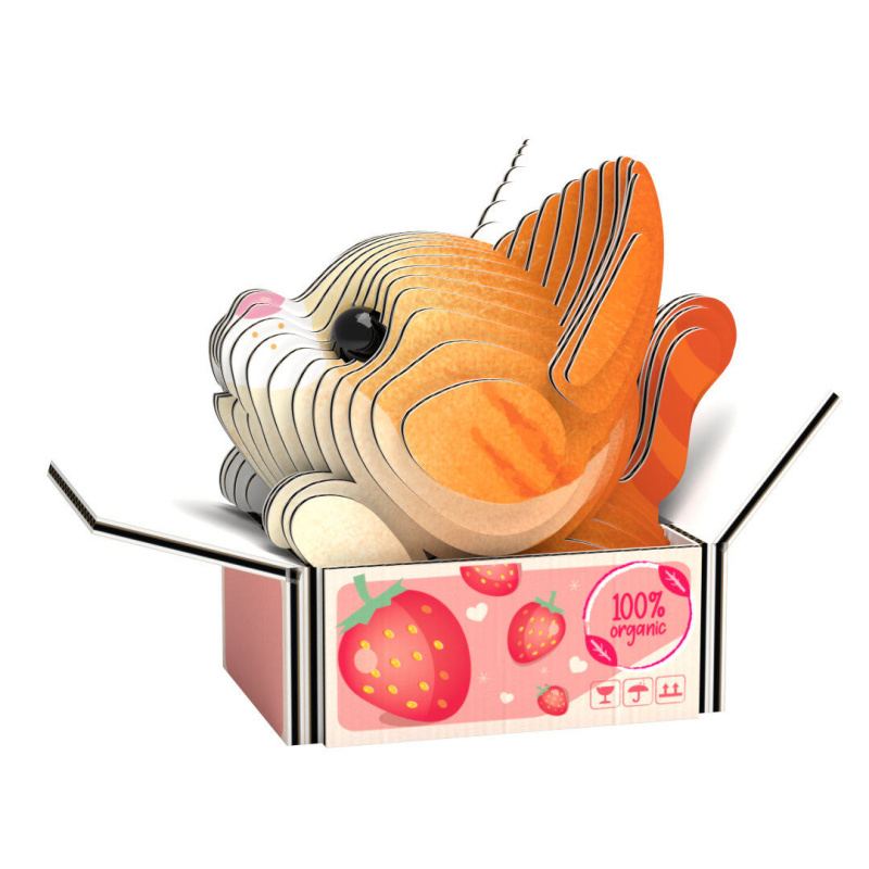 EUGY Kočka Pumpkin 3D kartonová skládačka