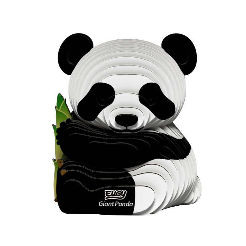 Eugy panda velká 3d kartonová skládačka