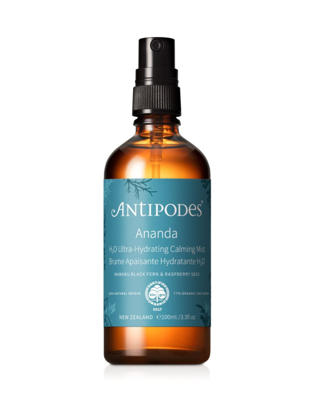 Antipodes Ananda H₂O Ultra-Hydrating Calming Mist antioxidační tonikum ve spreji 100 ml
