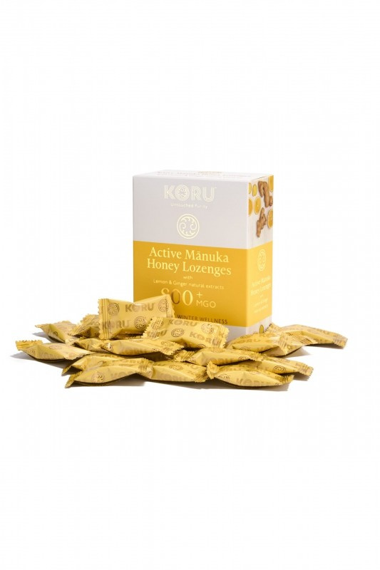 MANUKA PASTILKY (MGO 800+) - 24ks - 67g (KORU) - Citrón a Zázvor