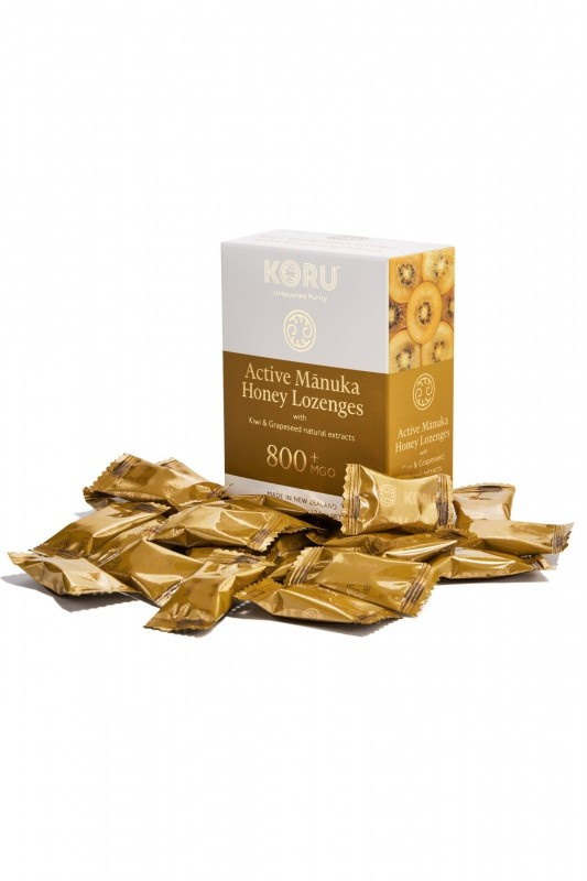MANUKA PASTILKY (MGO 800+) - 24ks - 67g (KORU) - Natural