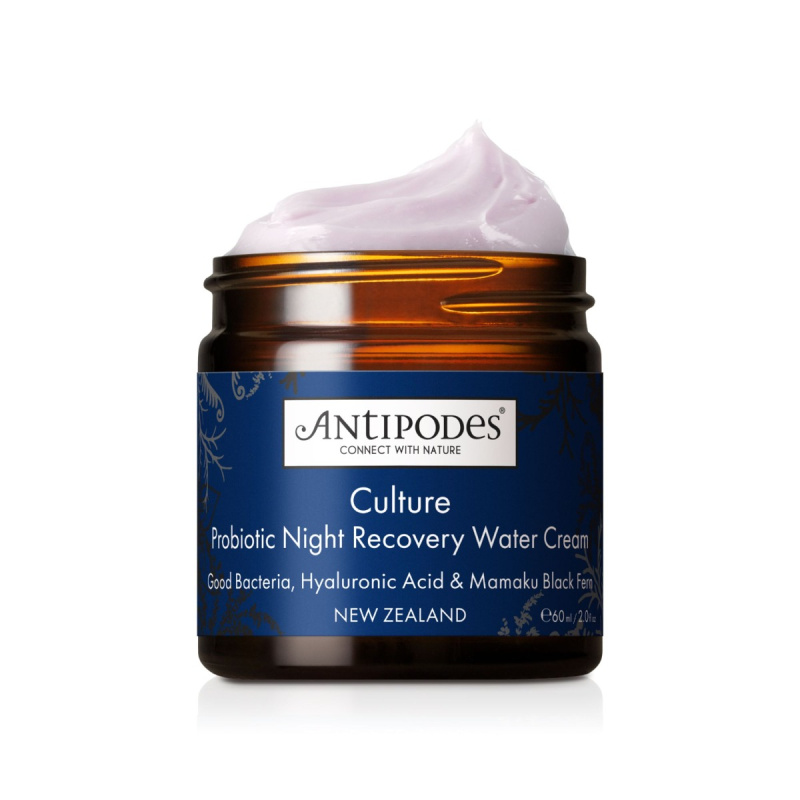Antipodes Culture Probiotic Night Recovery Water Cream intenzivní noční krém pro revitalizaci pleti s probiotiky 60 ml