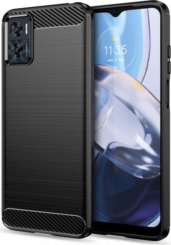 Tech-Protect Ochranný kryt na Motorola Moto E22 / E22i - Tech-Protect, Tpucarbon Black