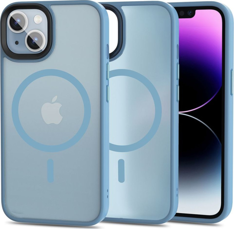 Tech-Protect Ochranný kryt pro iPhone 14 - Tech-Protect, Magmat MagSafe Sierra Blue