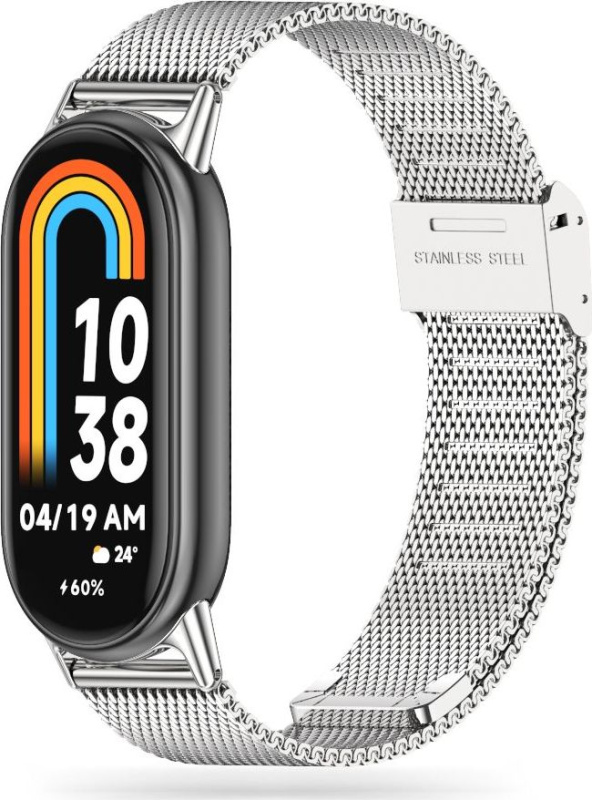 Tech-Protect Řemínek pro Xiaomi Smart Band 8 / 9 - Tech-Protect, Milaneseband Silver