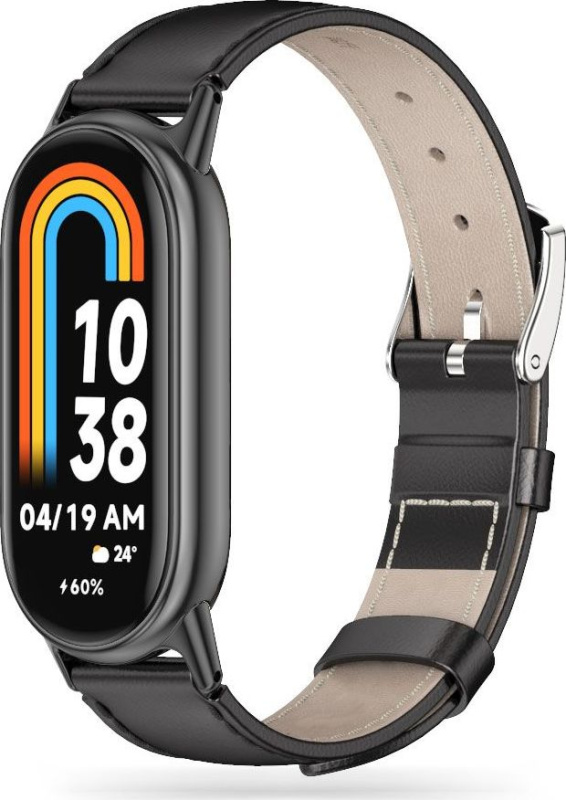 Tech-Protect Řemínek pro Xiaomi Smart Band 8 / 9 - Tech-Protect, Leatherfit Black