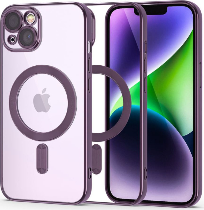 Tech-Protect Ochranný kryt pro iPhone 14 - Tech-Protect, Magshine MagSafe Violet