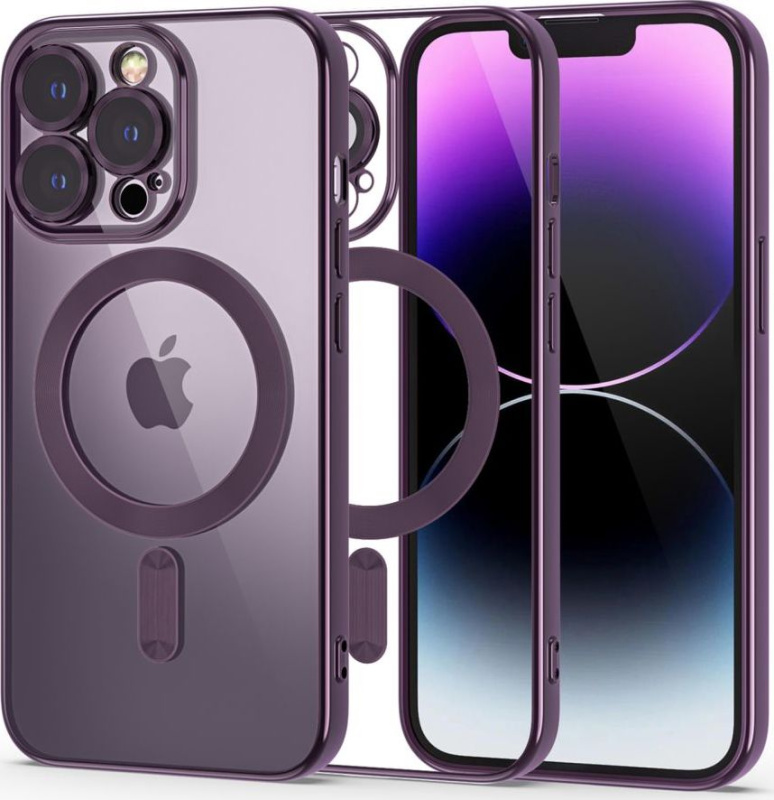 Tech-Protect Ochranný kryt pro iPhone 14 Pro - Tech-Protect, Magshine MagSafe Purple
