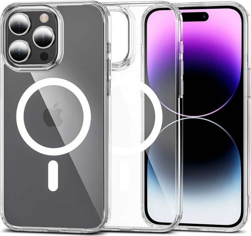 Tech-Protect Ochranný kryt pro iPhone 15 Pro MAX - Tech-Protect, FlexAir Hybrid MagSafe Clear