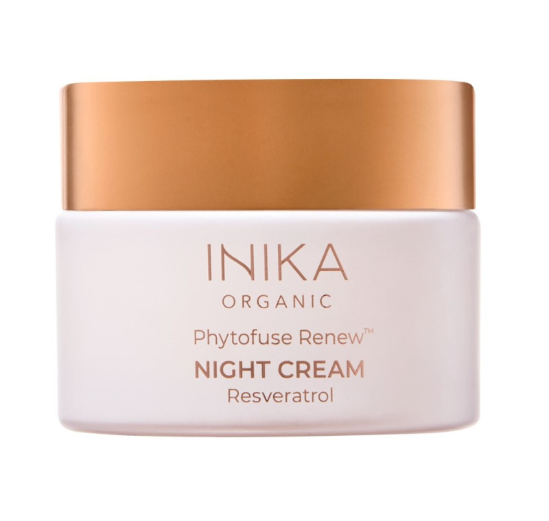 INIKA Organic Phytofuse Renew Rich Night Cream antioxidační noční krém s probiotiky 50 ml