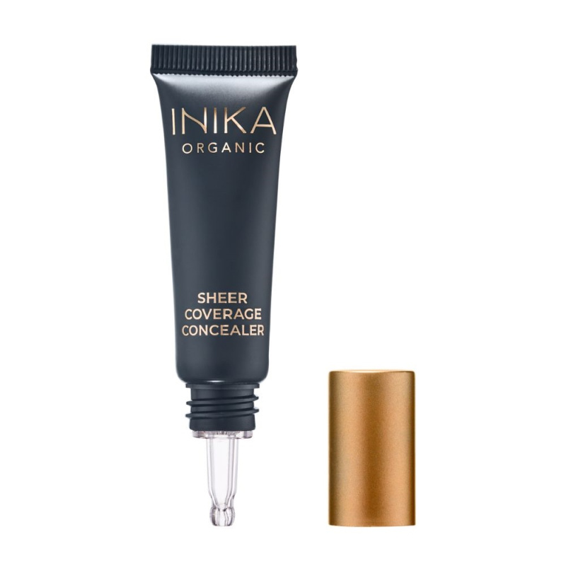 INIKA Organic Sheer Coverage krémový krycí korektor proti kruhům pod očima odstín Vanilla 10 ml