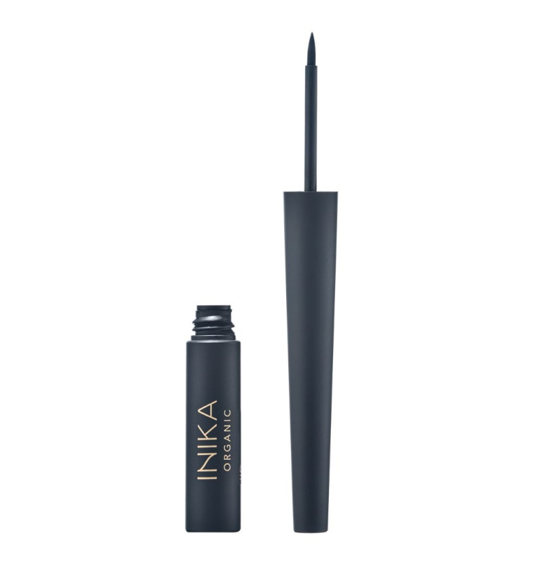 INIKA Organic Liquid Eyeliner tekuté oční linky odstín Black 3,5 ml