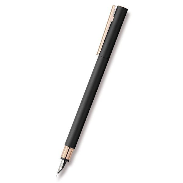 Faber-Castell Neo Slim Black Rosegold - plnicí pero hrot M