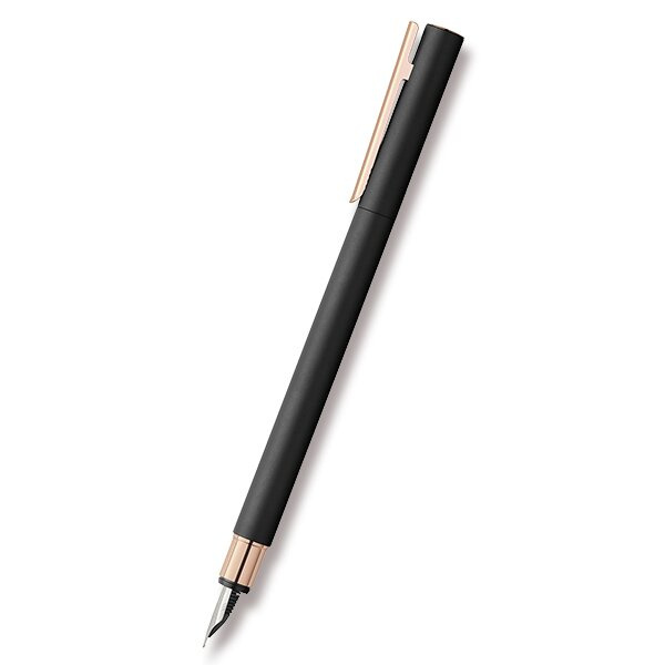 Faber-Castell Neo Slim Black Rosegold - plnicí pero hrot F