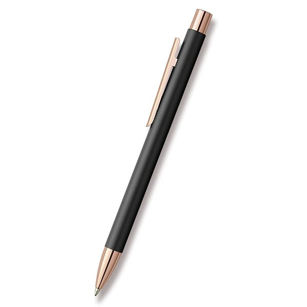 Faber-Castell Neo Slim Black Rosegold kuličkové pero