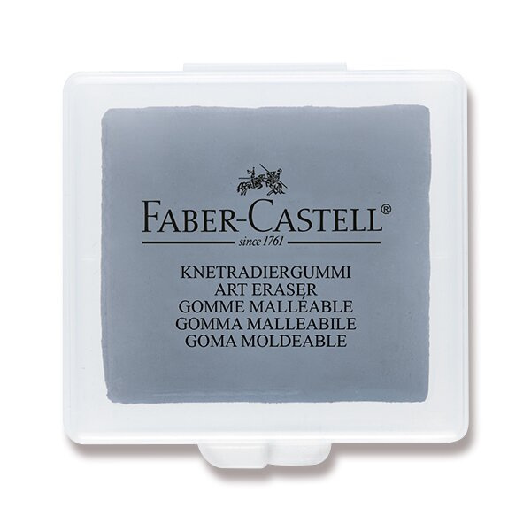 Pryž Faber Castell umělecká v plastovém obalu šedá Faber-Castell