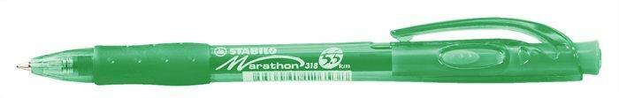 Kuličkové pero Stabilo Marathon 318 - zelená náplň, 0,3 mm
